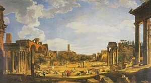 Painting of the Roman sky.