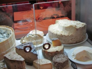 a selection of cheeses at a restaurant in Dogliani. Oct 5, 2010