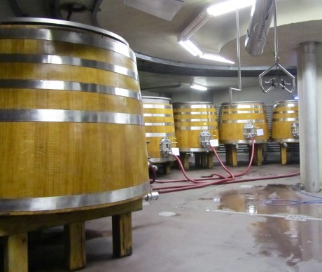 Fermentation vats at Manincor Winery