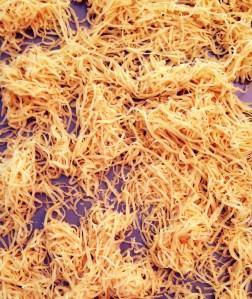 you'll probably fill two cookie sheets