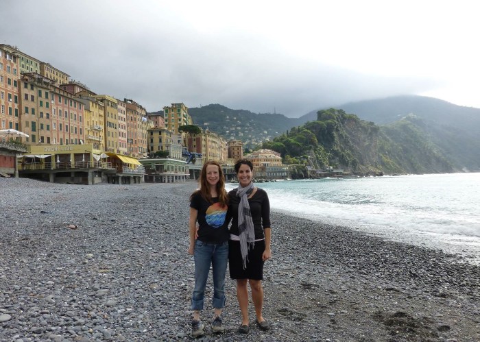 Jordana and me in Camogli. Thanks Jordana and Diane for the picture!