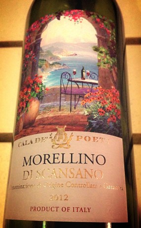 Cala de' Poeti ("Cove of the Poets") Morellino di Scansano from Trader Joe's