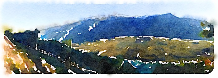 Panorama of the Val Venosta from Unterortl's vineyards